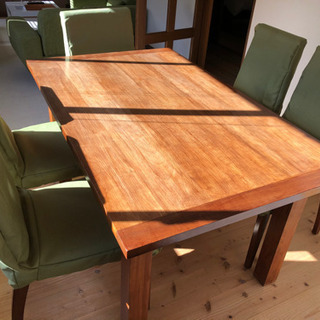 【中古品】ダイニングテーブル&ダイニングチェア5脚の画像