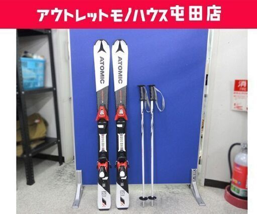 ATOMIC/アトミック 110cm REDSTER JX ジュニアスキー キッズ カービングスキー 2018モデル 板＆ビンディング＆ポール 3点セット ☆ PayPay(ペイペイ)決済可能 ☆ 札幌市 北区 屯田