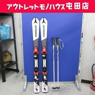 ATOMIC/アトミック 110cm REDSTER JX ジュニアスキー キッズ カービングスキー 2018モデル 板＆ビンディング＆ポール 3点セット ☆ PayPay(ペイペイ)決済可能 ☆ 札幌市 北区 屯田  