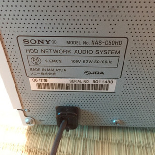SONY  HDD  CDコンポの画像