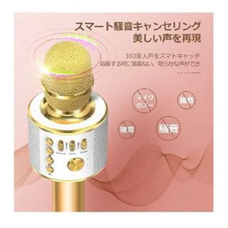 新品未使用　カラオケマイク　スピーカーの画像