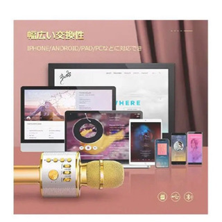 新品未使用　カラオケマイク　スピーカーの画像