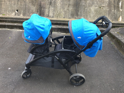 <受け渡し決定>エヴァライトデュオ　2人乗りベビーカー