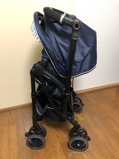 【受け渡し完了しました】AB型 ベビーカー コンビ メチャカルハンディオート4キャス コンパクト エッグショック HG 