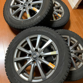 スタッドレスタイヤ&4穴アルミホイールセット185/65 R15...