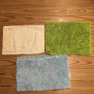 決まりました。バスマット　3点