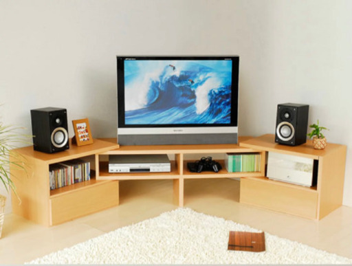 伸縮自由　テレビ台　ローボード