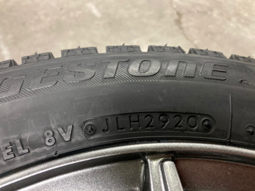 【軽自動車用スタッドレス】155/65R14 ブリヂストンVRXアルミ付き新品、取付対応
