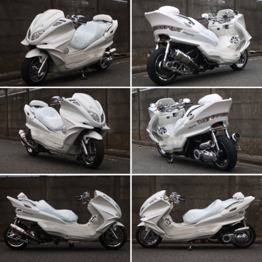 超人気カラー‼︎【YAMAHA マジェスティ】★フルカスタム★ロンホイ‼︎LED付‼︎