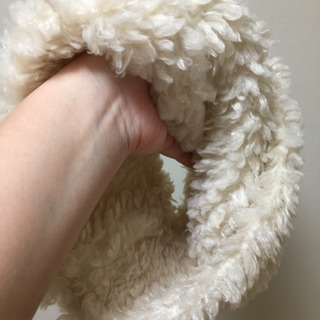 完了御礼】♥️アイボリーのネックウォーマー♥️コンパクトなスヌード♥️お顔映え♥️の画像