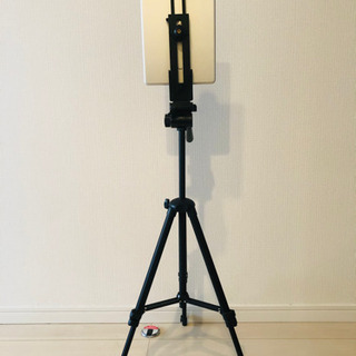 三脚 4段 アルミ ブラック iPhone iPad デジカメの画像
