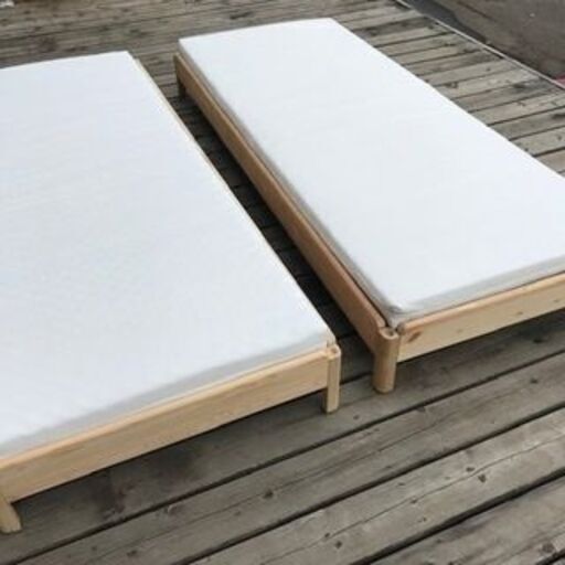 年末セール　IKEA　ベッド2台　マットつきG