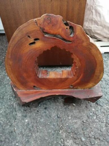 11 オブジェ　置物　木製　工芸品