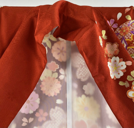 振袖 美品 名品 牡丹 桜 金彩 ラメ 赤 袷