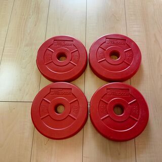 ダンベルプレート1.25kg×4枚 口径28mm バーベル 筋力...