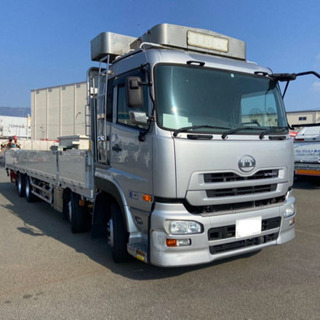 車検付 スタンション多 5方開 大型 平ボディ 後輪エアサスの画像