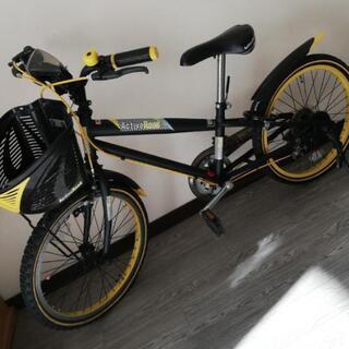 【受け渡し完了】子供用自転車20インチ　シマノ　アクティブロードイエロー美品