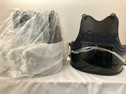 剣道！胴5台セット！鬼雲飾り！エンジ！新品！