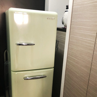 冷蔵庫】 e angle グリーン 二人、一人暮しにオススメ！