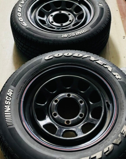 タイヤ＆ホイール4本セット！GOOD YEAR,P225/60R16 バリ溝  ホイール付き！6穴 車パーツ