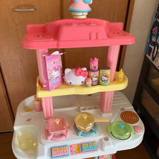 キティちゃんおままごとキッチン＆バック等セットの画像