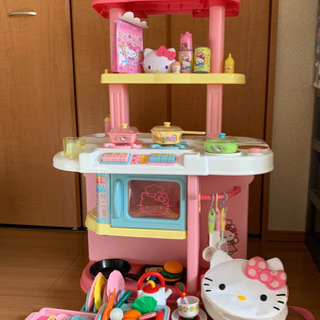 キティちゃんおままごとキッチン＆バック等セット