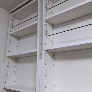 美品 シンプル 定¥56,760円〜 2個セット! 北欧 JAJAN 白天井突っ張り本棚書棚壁面収納転倒防止地震対策つっぱりの画像