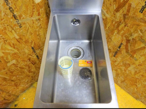 (133-0)業務用 ステンレス 1槽シンク W300D595H845BG120 中古品 流し台 厨房機器 飲食店 店舗