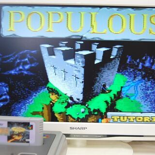 SFC ポピュラス SHVC-PO イマジニア 取扱説明書 読込確認 スーパーファミコン シミュレーション ☆ 札幌市 清田区 平岡の画像
