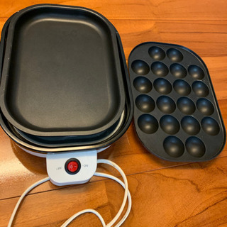 ホットプレート、たこ焼きグリルセットの画像
