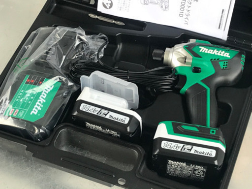 新品！マキタ インパクトドライバ◇14.4V◇リチウムイオンバッテリー2個◇MTD001DSX