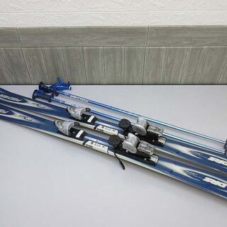 ss1905　フィッシャー　カービングスキー　3点セット　150cm　FISCHER　オールラウンド　DRS JEEF　ブルー系　板　ビンディング　ストック　スキーセット　青系