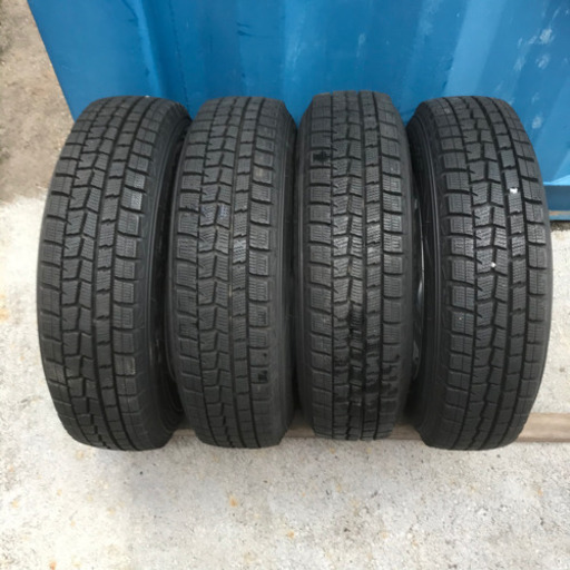 VIOLENTO 13×5.00B 4穴 DUNLOP WINTERMAXX 155/80R13 4本セットM+S 軽自動車など