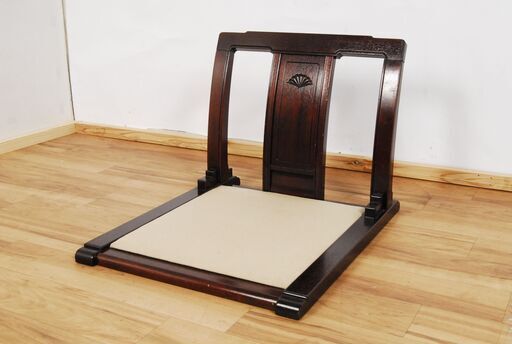 美品】kazama 籐家具 ラタンチェア アームチェア 座面クッション付