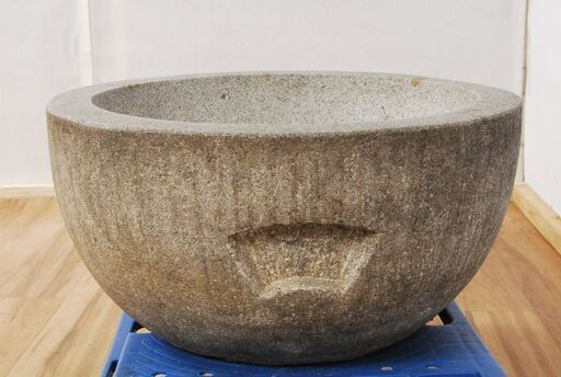 4142 石臼 餅つき メダカ鉢 水鉢 50.5×50.5×24.5cm 愛知県岡崎市 直接引取可