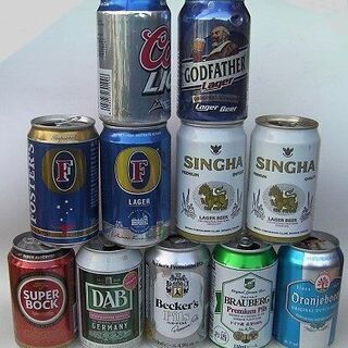 輸入ビール★海外の珍しいBEERの空き缶コレクション10缶セット◆ディスプレイにコレクター向き格安の画像