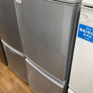 SHARP　シャープ　2ドア冷蔵庫　SJ-D14B-S　2016...