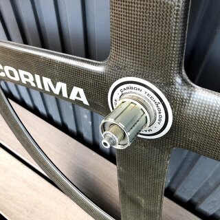 （取りに来てくれる方優先）コリマ カーボンホイール  前後セット の画像