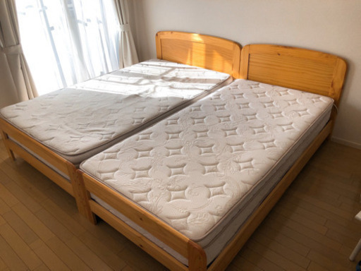 (お譲り先決定済)ニトリ ベッド、マットレスのセット