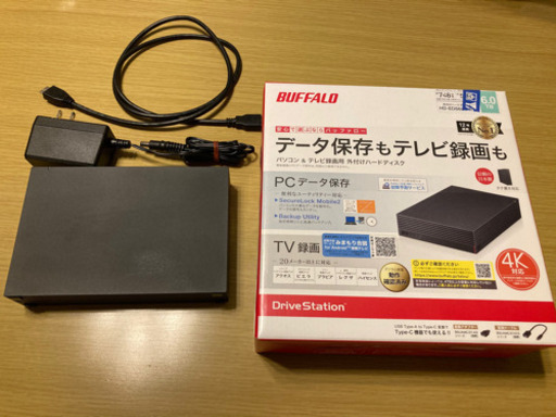 【お値下げしました】☆バッファロー外付けハードディスクhdd 6.0TB 大容量 未使用
