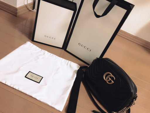 〔GGマーモント〕キルティング スモール ショルダーバッグ