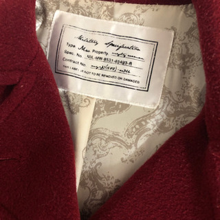 【超美品】ショート丈赤 ジャケットコートの画像
