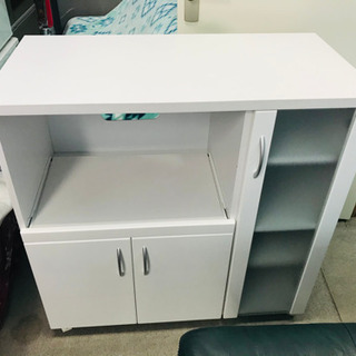 取引中】ホームテイスト レンジワゴン キッチンカウンター NEWミラノ