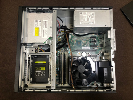 デスクトップパソコン　モニター付き　中古　HP i7 6700 16GB 