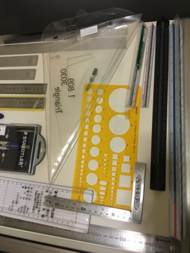 12.22まで取引 建築士用品 a2平行定規 製図板 全19点