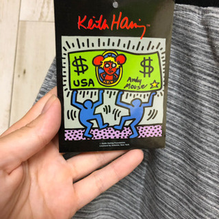 新品！キースヘリング　メンズ　ショートパンツ Lの画像