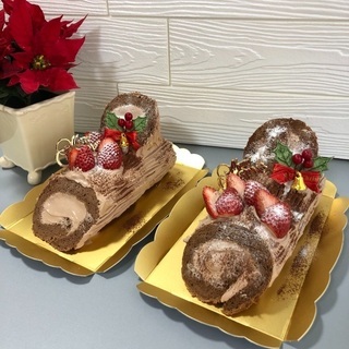 【空席あり】クリスマスケーキ「ブッシュドノエルレッスン」の画像