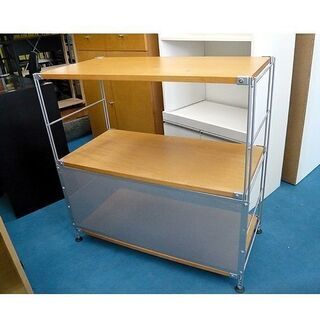 〇【無印良品 ステンレスユニットシェルフ 幅84cmタイプ 3段】棚 MUJI
