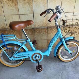 【問い合わせ対応中】子供用 自転車 14インチ 水色 男女兼用の画像