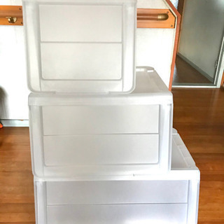 収納ケース　半透明　KABAKO　M　半額の画像